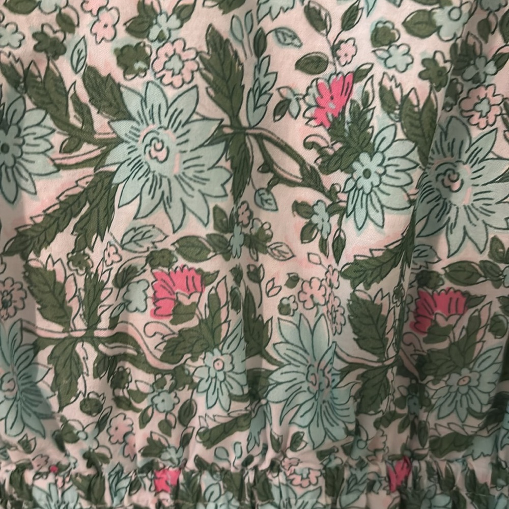 5/$50!!! Mix & Match! Like New! Talbots Green and Blue Casual Midi Sundress - Picture 5 of 8